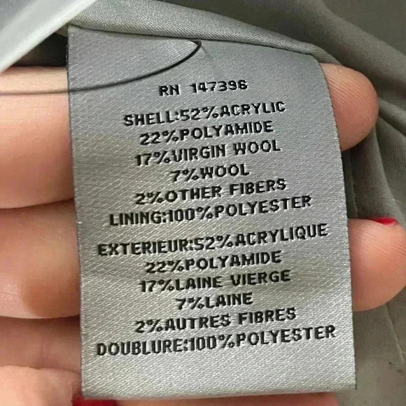 ZAC POSEN|Wool Gray Open Blanket Cape Coat Pockets Minimalist Timeless Capsule|S - Picture 11 of 14